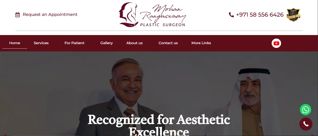 Dr. Mohan Rangaswamy website project