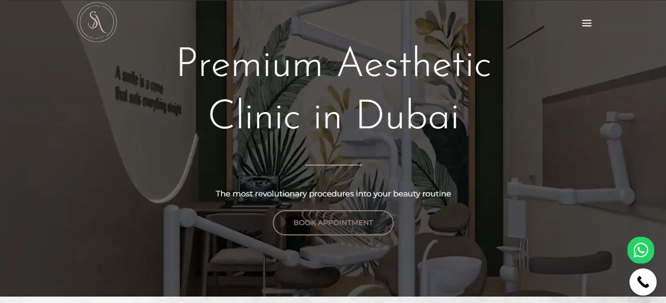 Sasha Aesthetic Clinic website project