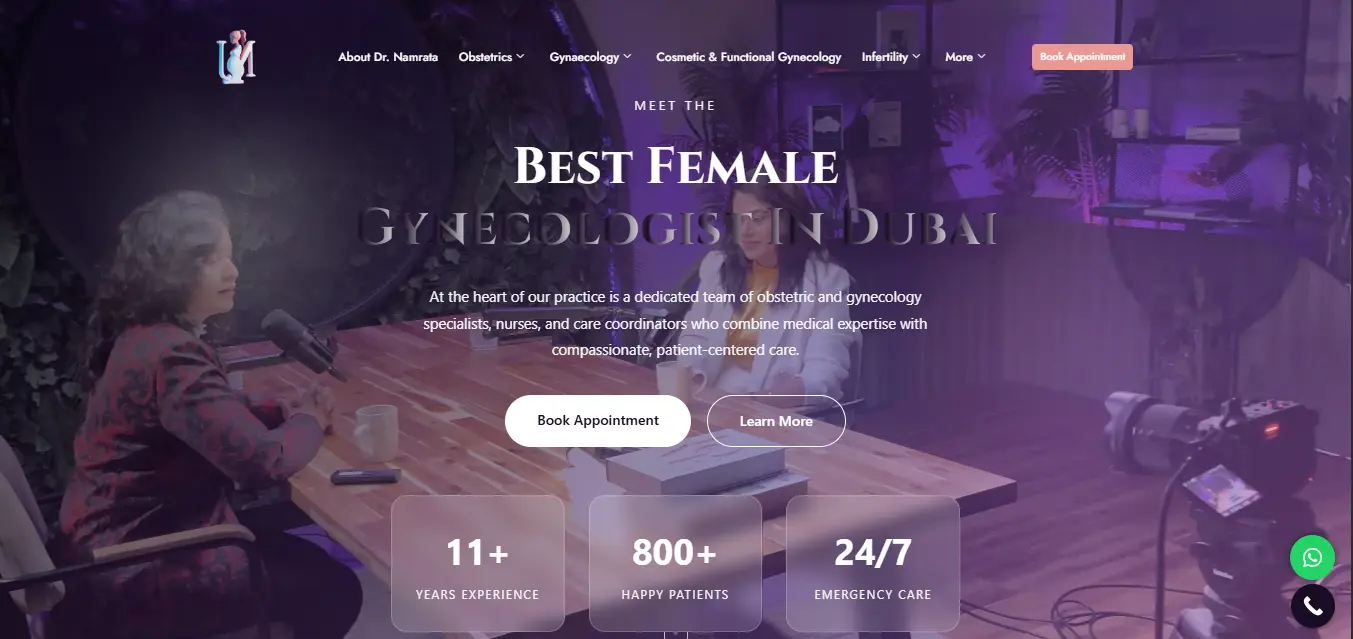 Women Health By Dr. Namrata Jadhav website project